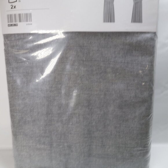 Ikea LENDA Gray Curtains 55" x 98" Room Darkening 1 pair  NEW‎ Heavy - Picture 4 of 5